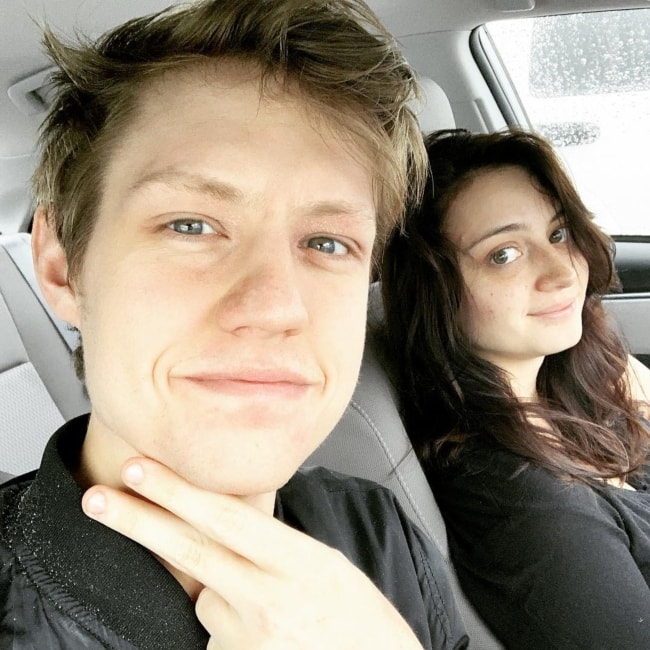 Aaron Doh in a selfie with his girlfriend Tori D'onofrio in February 2019