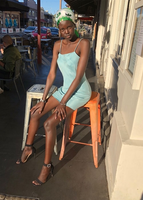Adut Akech as seen in Adelaide, South Australia in August 2018