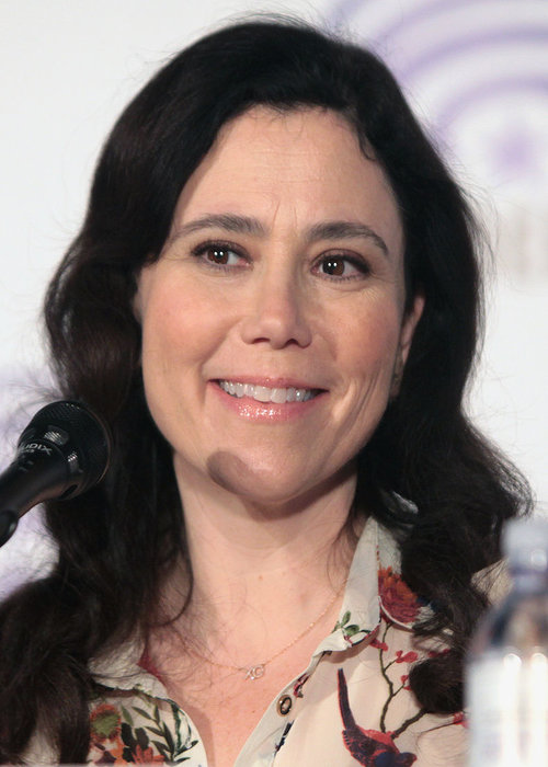 Alex Borstein speaking at the 2016 WonderCon in Los Angeles in California