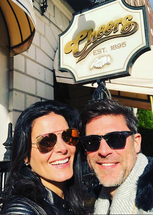 Angie Harmon with her Boyfriend Greg Vaughan in an Instagram Selfie in October 2018