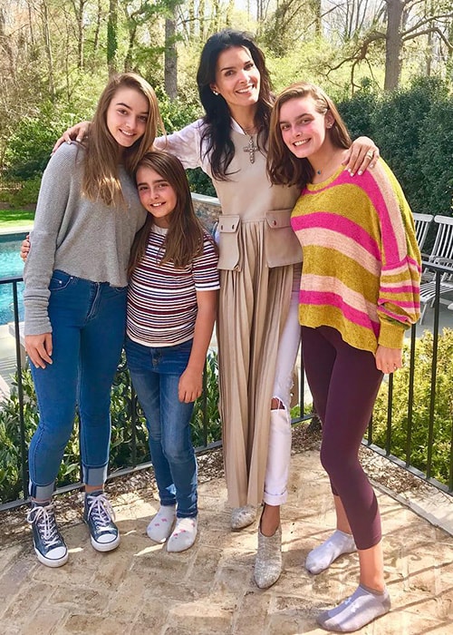 Angie Harmon with her Kids as seen on her Instagram Profile in April 2018