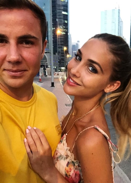 Ann-Kathrin Götze in a selfie with Mario Götze in June 2018