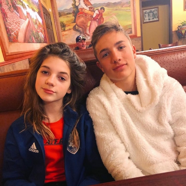 Annie Rose as seen in a picture with Enoch Erdner in January 2019