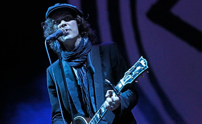 Another Shot of Ville Valo Performing at the Nova Rock-Festival in 2013