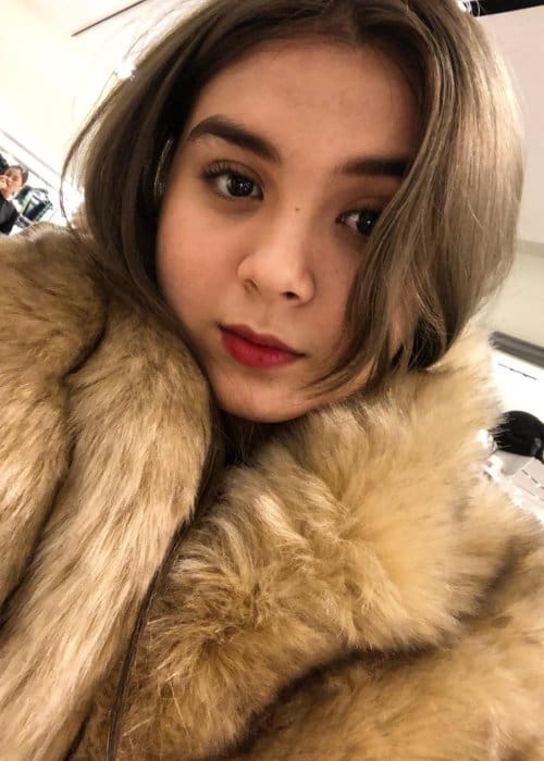 Ashley Ortega in a selfie as seen in November 2018