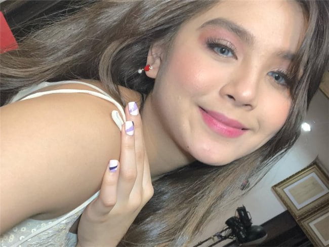 Ashley Ortega in an Instagram selfie as seen in August 2018