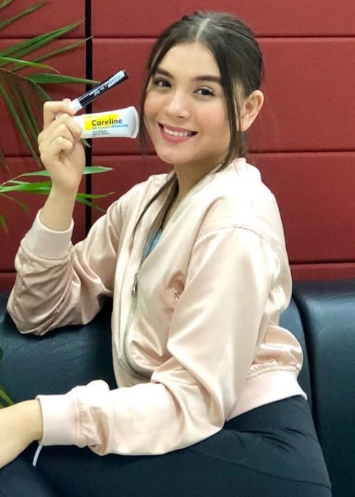 Ashley Ortega promoting a product in February 2019