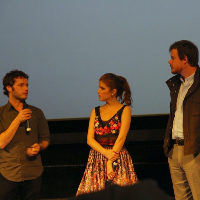 Ben Richardson as seen a picture with Anna Kendricks and Joe Swanberg at the premiere of Drinking Buddies in October 2013