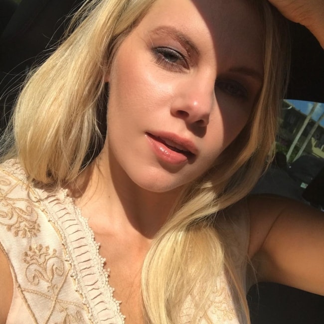 Chrissy Blair in a selfie on February 26, 2018