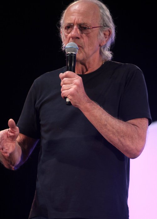 Christopher Lloyd speaking at the 2015 Phoenix Comicon