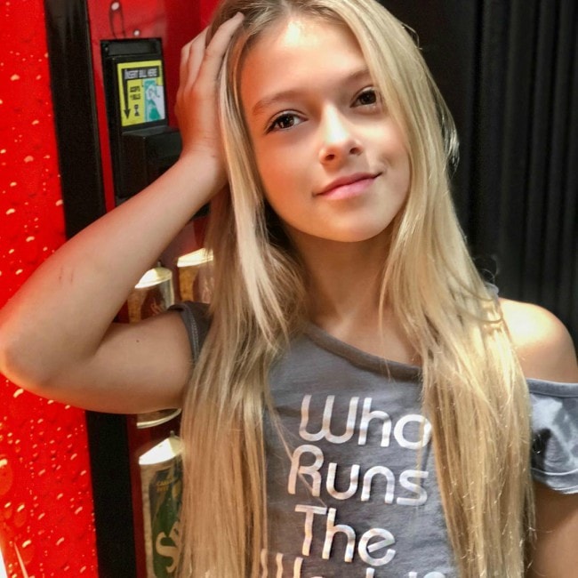 Coco Quinn as seen in July 2018