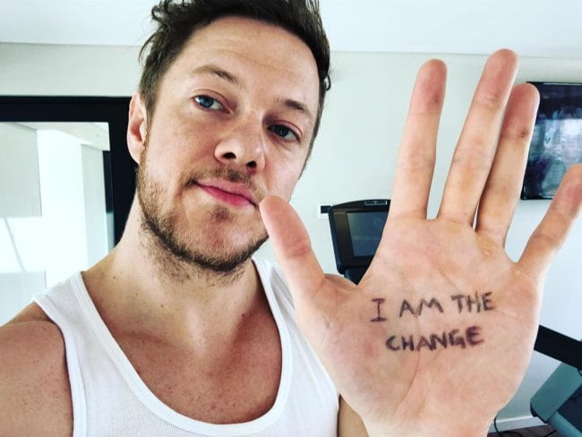 Dan Reynolds in an Instagram selfie as seen in March 2018