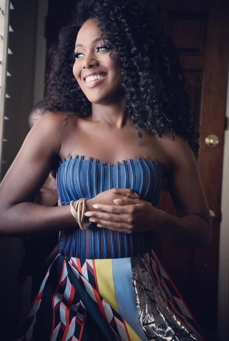 DeWanda Wise as seen while smiling in a picture