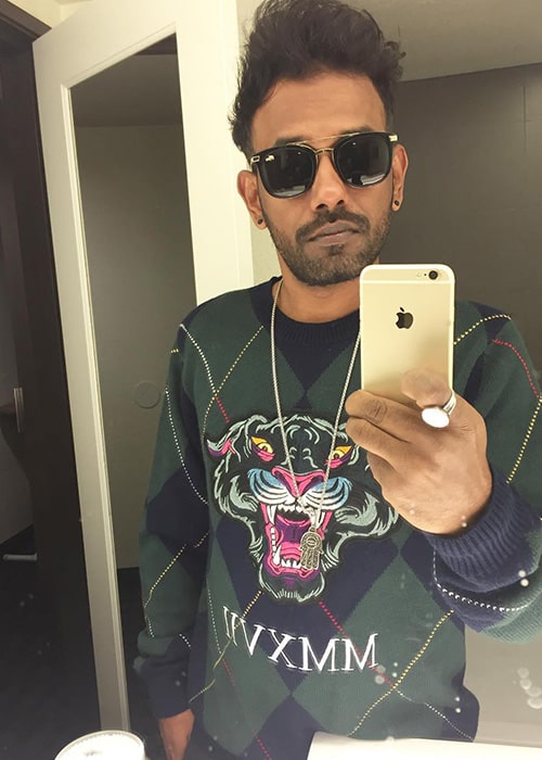 Dharmesh Yelande in an Instagram Selfie in February 2019