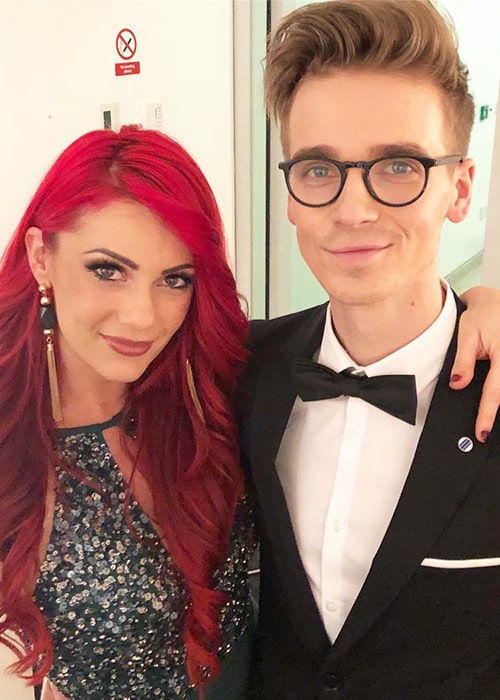 Dianne Buswell with her Boyfriend Joe Sugg as seen on her Instagram in December 2018