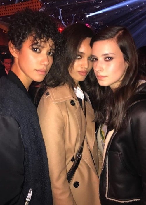 Dilone with Ellen Rosa (Center) and Isabella Ridolfi (Right) in December 2016