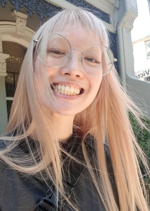 Fernanda Ly smiling in a selfie in January 2019