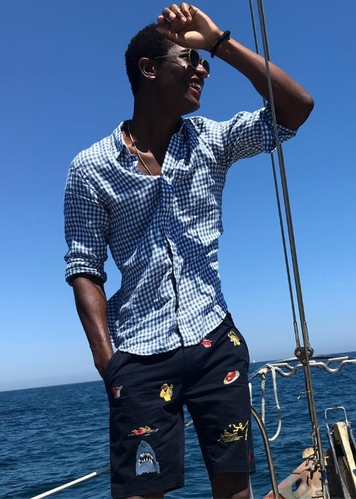 Hamid Onifade enjoying his time in Barcelona, Spain in June 2018