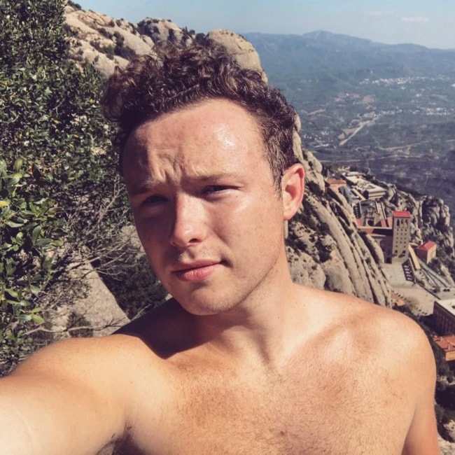 Ian Colletti in a selfie taken in Montserrat in October 2017