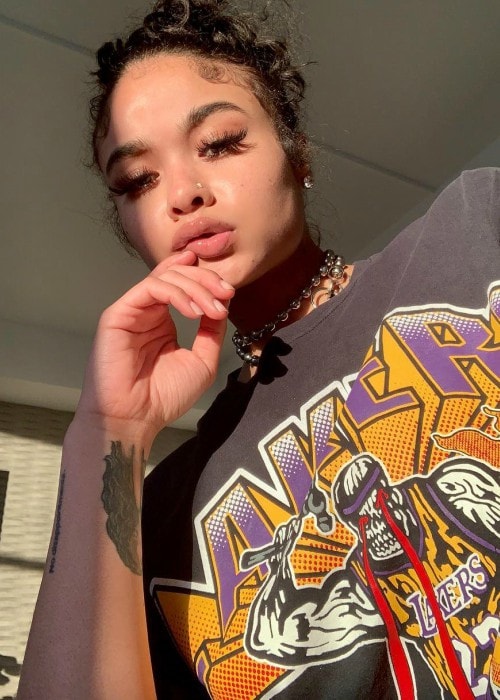 India Westbrooks as seen in an Instagram selfie in December 2018