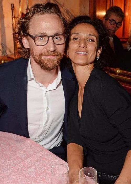 Indira Varma with Tom Hiddleston