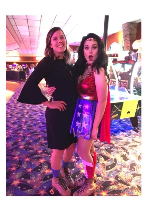 Ivory Layne dressed as Wonder Woman in a picture taken in October 2018