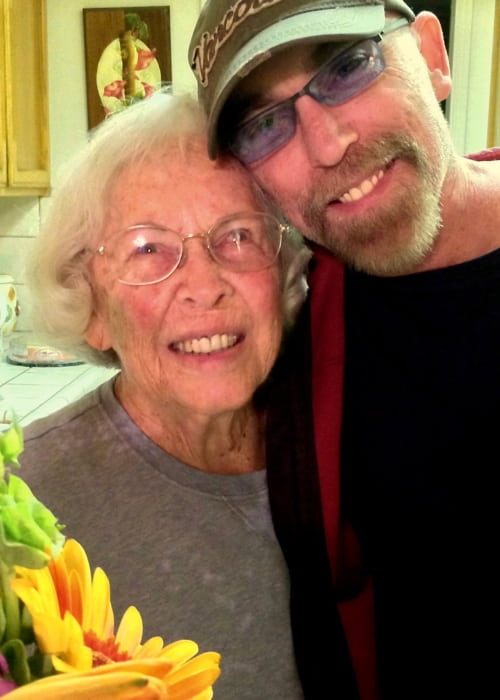 Jackie Earle Haley in a selfie with his mother in May 2016