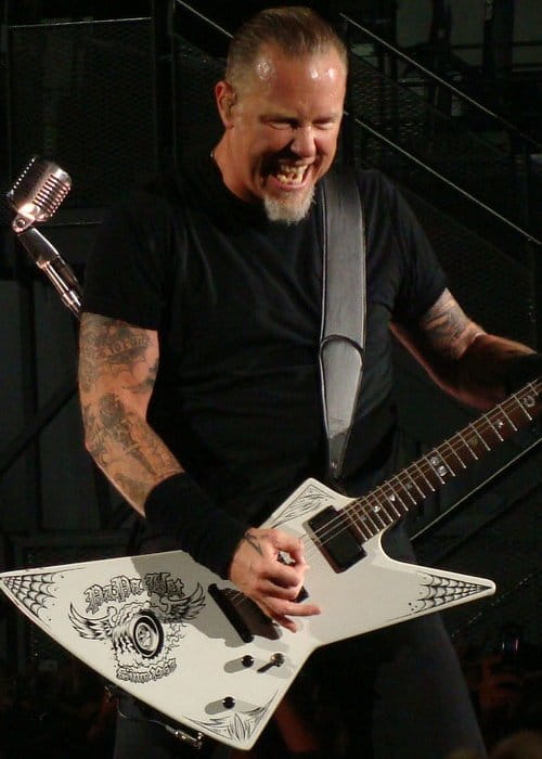 James Hetfield during a performance in August 2010