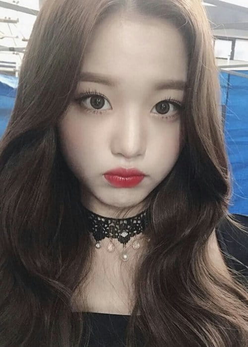 Jang Wonyoung in an Instagram selfie as seen in January 2019