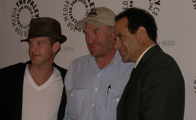 Jason Gray-Stanford, Ted Levine and Tony Shalhoub at Paley Center for Media in December 2008