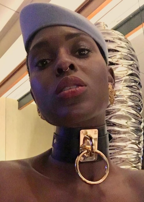 Jodie Turner-Smith in a selfie at The Beverly Hilton, Beverly Hills on January 10, 2017