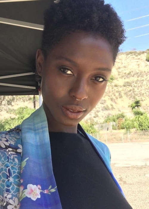 Jodie Turner-Smith in a selfie at the Aliso and Wood Canyons Wilderness Park on April 20, 2016 