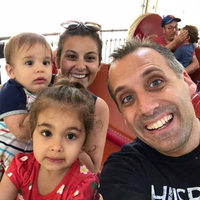 Joe Gatto in a selfie with his wife Bessy Gatto and children at Nunley's Carousel in June 2018