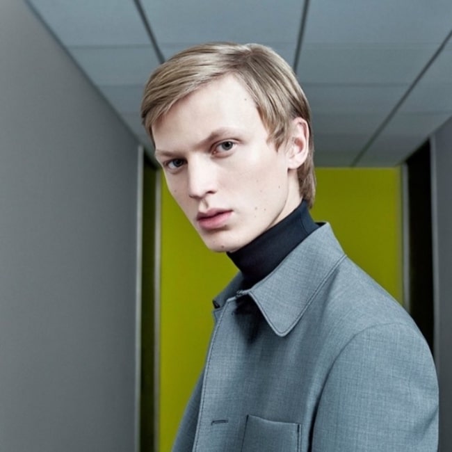 Jonas as seen in a picture taken during a Prada campaign in January 2017