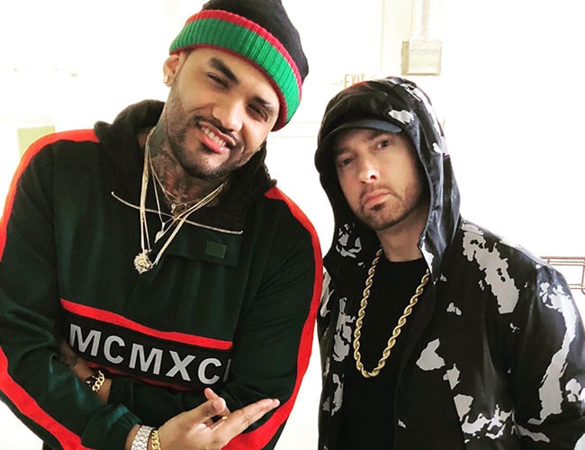Joyner Lucas with Eminem in September 2018