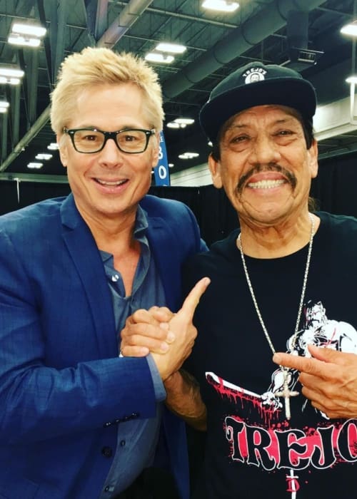 Kato Kaelin (Left) and Danny Trejo as seen in September 2018