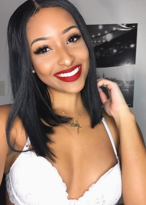 Kennedy Cymone as seen in a Christmas selfie in December 2017