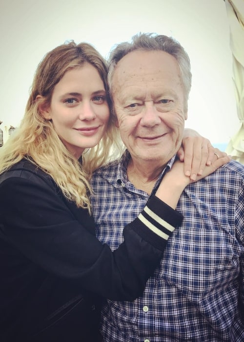 Lauren Brown with her dad in June 2017