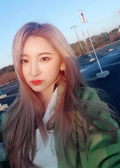 Lee Chaeyeon as seen in January 2019