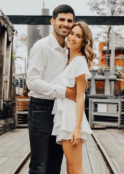 Lucie Fink with her boyfriend Michael James Morris as seen on her Instagram in January 2019