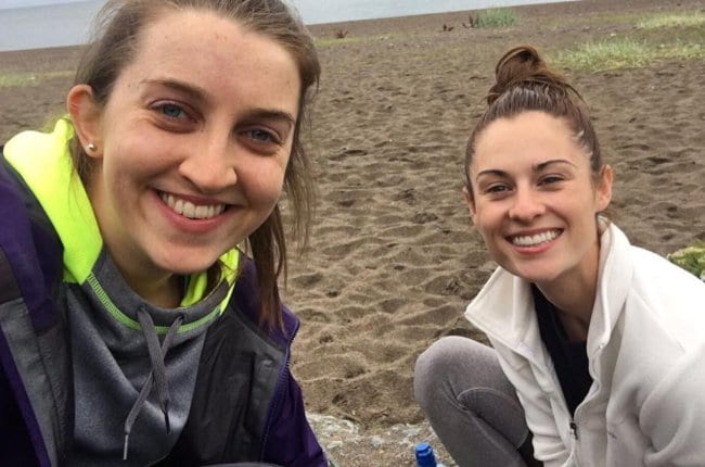 Madeline Mulqueen (Right) and Doireann Wylde in a selfie in August 2017