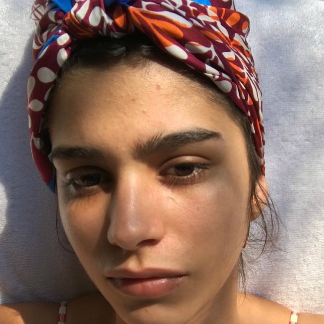 Mica Arganaraz as seen in an Instagram selfie in May 2017