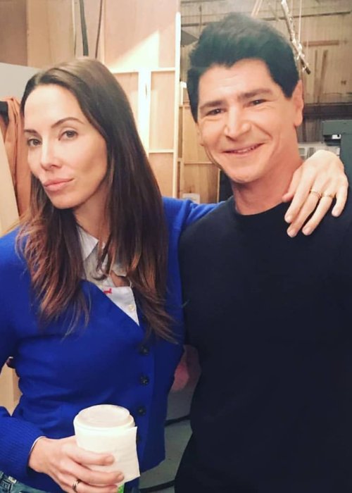 Michael Fishman and Whitney Cummings as seen in October 2017