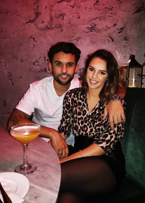 Mollie Winnard as seen in a picture with Jordan Murphy at the Menagerie Restaurant & Bar in November 2018