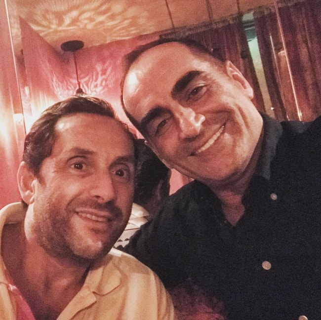 Navid Negahban (Right) with Tony Kitous in August 2018