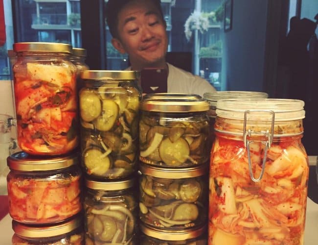 Pickles made by Benjamin Law in January 2018