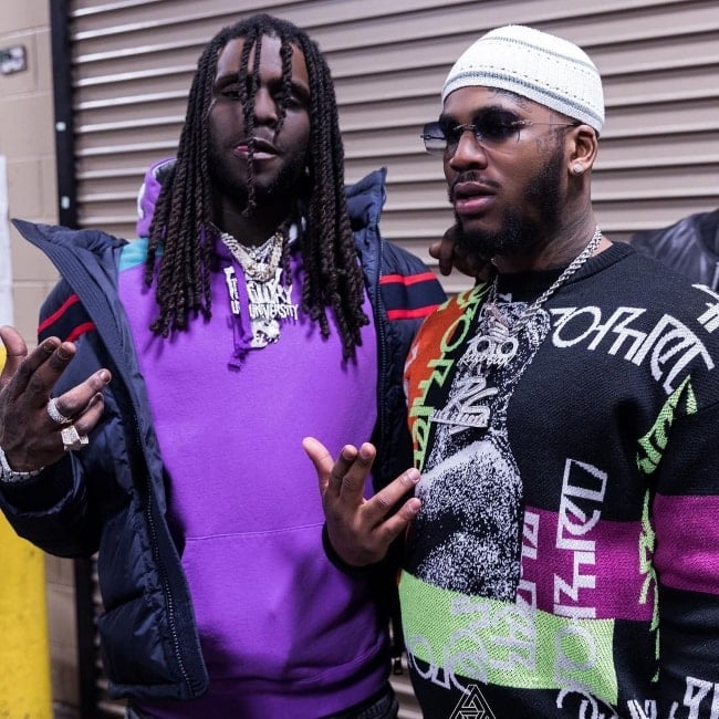 Q Da Fool (Right) with Chief Keef in December 2018