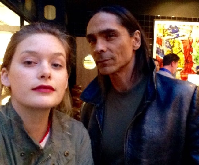 Rachel Keller in a selfie with Zahn McClarnon in November 2015