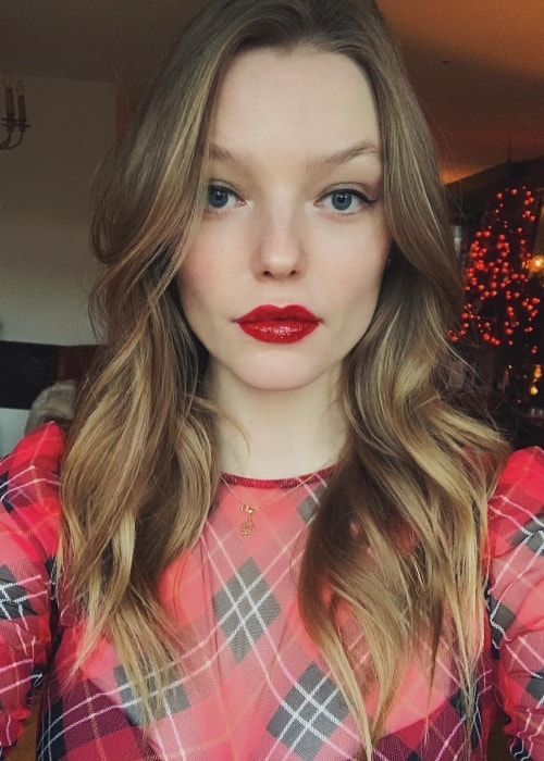 Roos Abels in a Christmas selfie in December 2018