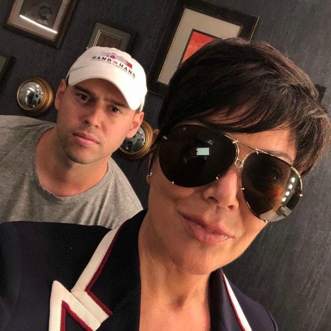 Scooter Braun as seen in a selfie with Kris Jenner in August 2018